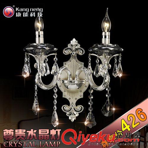 康能進(jìn)口水晶床頭燈 現(xiàn)代時(shí)尚樓道壁燈 銀色燈具 88008-2原始圖片2