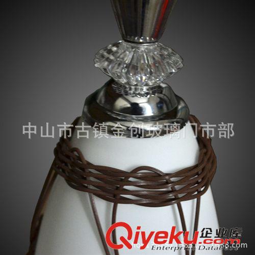 批發(fā)現代簡約編織藤藝燈飾 單頭玻璃餐吊燈客廳燈飾 時尚吧臺燈原始圖片3