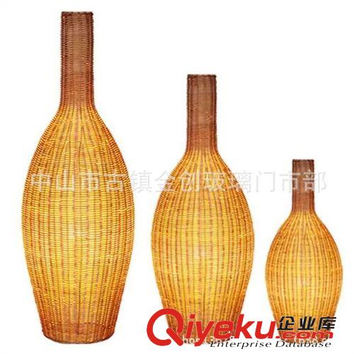 2014新款藤藝落地?zé)?客廳東南亞創(chuàng)意茶樓燈飾 工程燈具定制藤藝燈