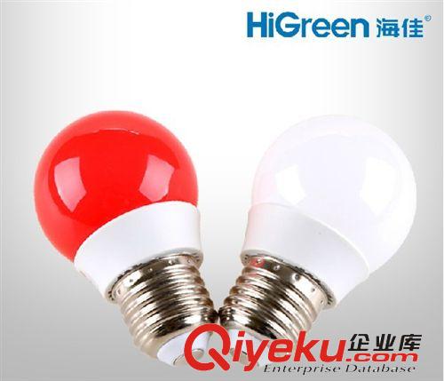 海佳LED裝飾燈泡王螺口球泡燈超亮HJ-203Sled白光紅米光e27 3W原始圖片2