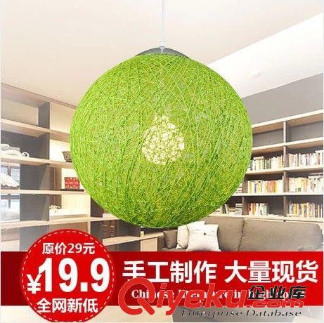 gd海洋布藝純手繪單頭吊燈餐廳燈走廊過道燈酒店茶樓燈飯廳燈飾