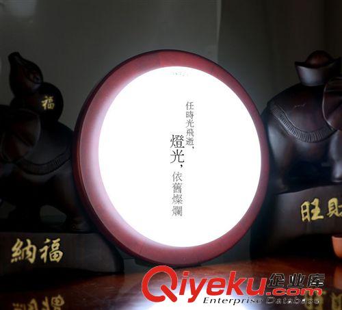 實木亞克力臥室餐廳燈具現(xiàn)代簡約中式燈飾LED中式圓形吸頂燈新款原始圖片2