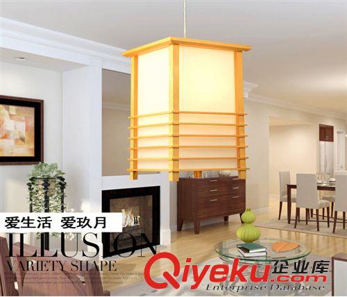 日式吊燈 實木燈具 和室燈 茶樓 餐廳 酒店 工程 料理店燈具1578