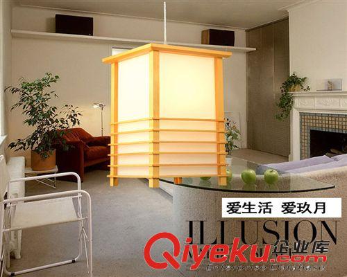 日式吊燈 實木燈具 和室燈 茶樓 餐廳 酒店 工程 料理店燈具1578