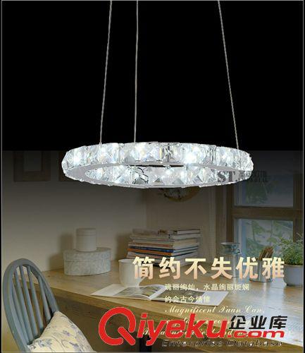 現(xiàn)代簡約客廳LED水晶燈餐廳臥室創(chuàng)意樓梯不銹鋼藝術(shù)吊燈9034