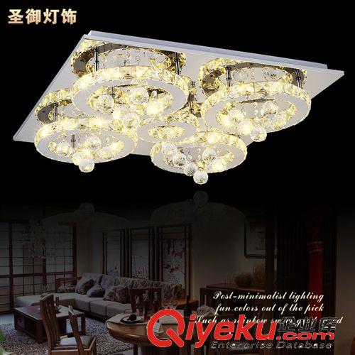 廠家直銷客廳燈led吸頂燈客廳吸頂 后現代簡約不銹鋼水晶吸頂燈