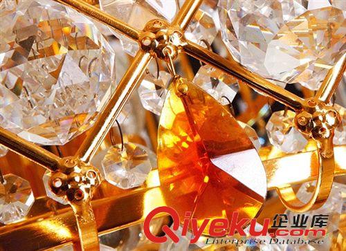 新款推薦歐式金色高檔別墅水晶吊燈 可定制水晶吊燈原始圖片2