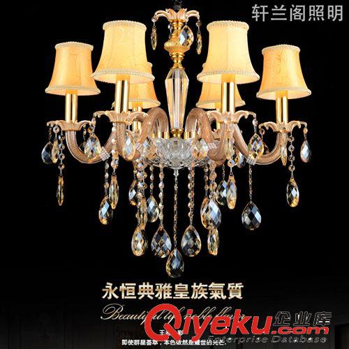 高檔水晶燈客廳吸頂燈酒店大廳工程燈家居照明燈飾具批發(fā)8802-6原始圖片2