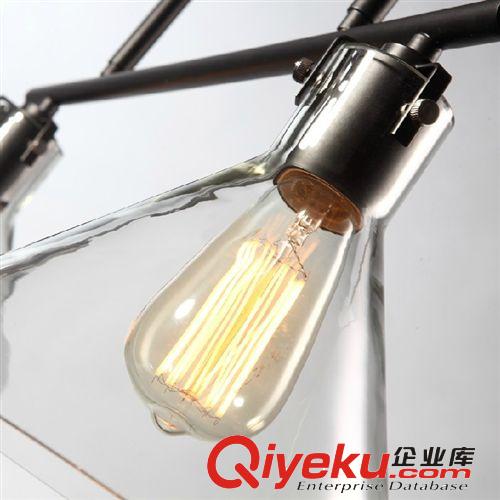 時尚復古工業(yè)風餐廳吊燈美式田園風格玻璃吊燈客廳電視墻裝飾燈原始圖片2