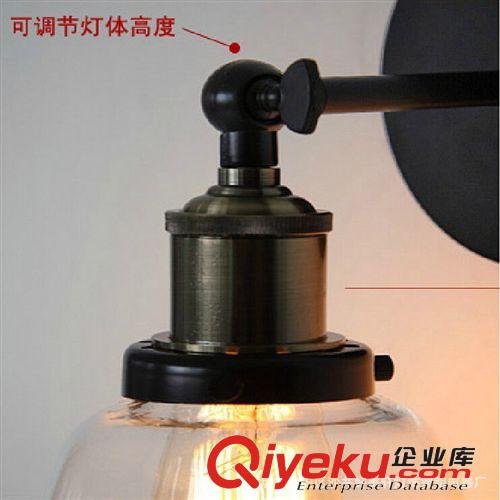 美式復(fù)古客廳壁燈北歐宜家臥室壁燈現(xiàn)代簡約酒吧過道壁燈地窖壁燈原始圖片3