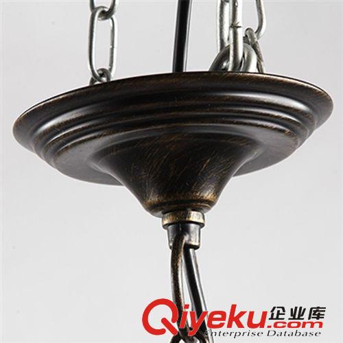 時(shí)尚復(fù)古鐵藝餐廳吊燈別墅客廳吊燈會所過道吸頂燈美式工業(yè)風(fēng)吊燈原始圖片3