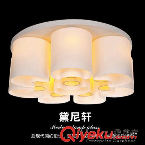 簡約現(xiàn)代 LED吸頂燈客廳吊燈臥室吸頂燈玻璃吸頂燈過道吸頂燈原始圖片3