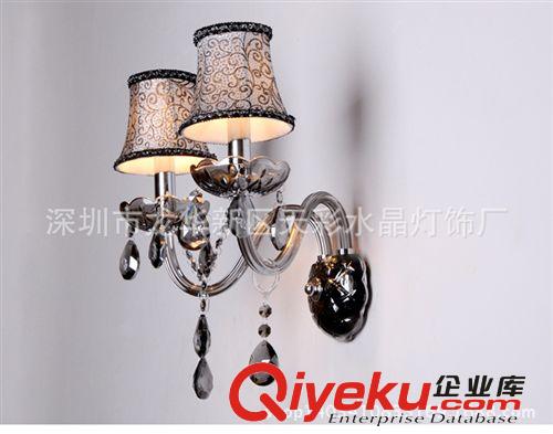 現(xiàn)代歐式創(chuàng)意水晶壁燈簡約床頭壁燈墻壁臥室雙頭客廳蠟燭燈具燈飾原始圖片2