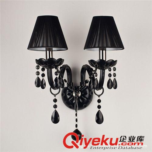 現(xiàn)代水晶壁燈歐式簡(jiǎn)約燈具過(guò)道墻壁浪漫臥室床頭燈飾透明K9水晶燈