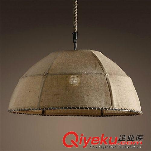 麻布吊燈 手工編制麻布吊燈 美式鄉(xiāng)村酒吧服裝店吊燈創(chuàng)意手工編制