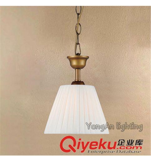北歐美式宜家折影田園吊燈鐵藝布藝臥室客廳簡約吊燈餐廳燈飾具原始圖片2