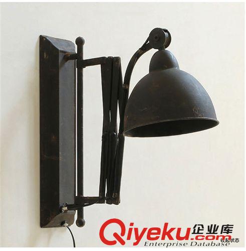 美式鄉村壁燈中山燈具出口工業風家居玄關墻壁裝飾室內鐵藝壁燈原始圖片2