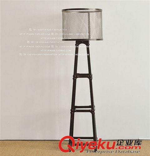 北歐仿古創意美式鄉村復古工礦Atelier金屬燈具落地燈B款銀色燈飾