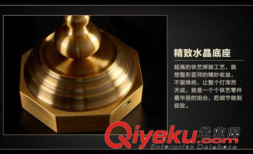 廠家直銷洛美帝歐式臺燈奢華鍍銅雙頭臺燈 書房臥室臺燈裝飾臺燈原始圖片2