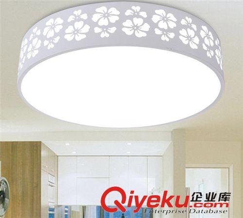 LED臥室燈溫馨圓形吸頂燈簡約現代客廳吊燈節能創意書房燈具原始圖片3