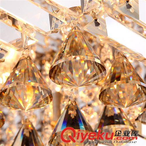 廠家供應(yīng) 新品led水晶燈客廳燈 創(chuàng)意長方形水晶燈客廳燈原始圖片2