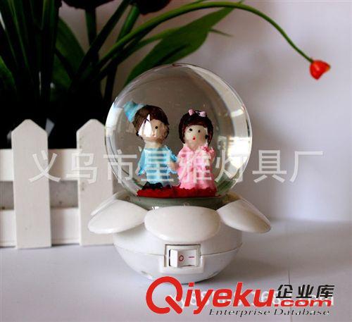 現(xiàn)貨供應(yīng)LED水晶球小夜燈 卡通小夜燈 七彩小夜燈支持混批