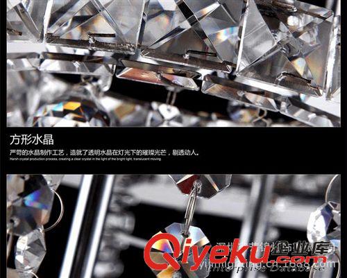 原裝zp客廳燈正方形50WLED中山藝錦燈飾電子鎮(zhèn)流器客廳燈原始圖片3