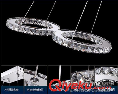 廠家混批不銹鋼LED餐吊燈陽臺走廊辦公燈超炫現代簡約 藝錦燈飾