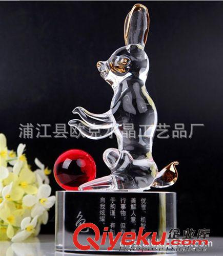 （供應(yīng)動物）水晶12生肖高檔水晶老鼠原始圖片2