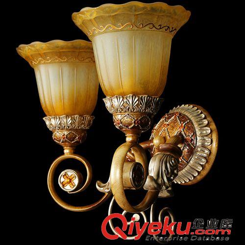 兩護(hù)歐式床頭燈壁燈具 現(xiàn)代簡(jiǎn)約創(chuàng)意田園 臥室樓梯壁燈飾 L6-2W原始圖片3