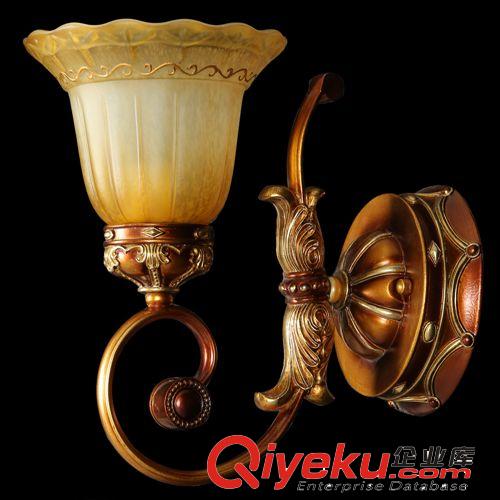 兩護(hù) 歐式壁燈 臥室床頭燈具 鐵藝復(fù)古簡(jiǎn)約過道走廊燈飾 L9-1W原始圖片3