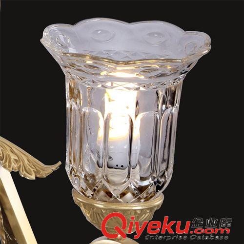 兩護(hù)銅燈 全銅燈 全銅吊燈 歐式吊燈 美式吊燈 客廳燈具 水晶吊燈原始圖片3