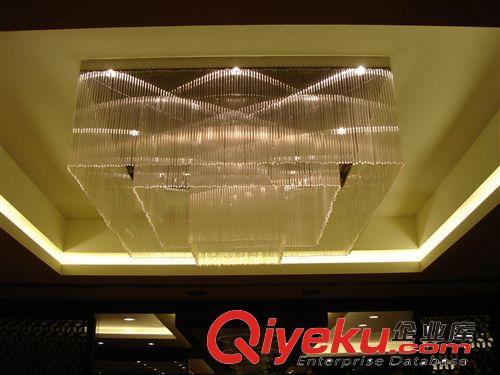8861廠家批發別墅豪宅宴會廳酒店大堂大型工程水晶方形吸頂燈燈具