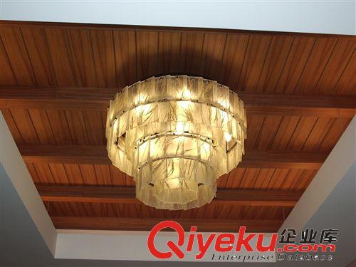 8855熱銷供應(yīng)高檔酒店大廳過道水晶燈具簡約圓形玻璃工程燈吸頂燈原始圖片2