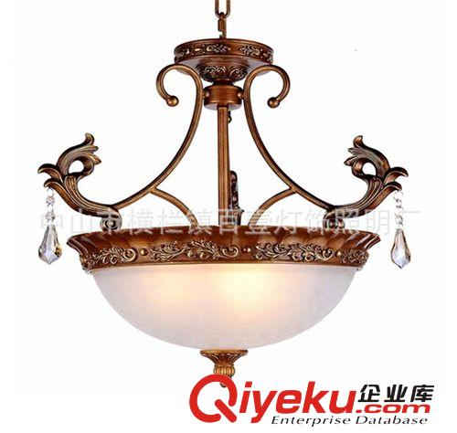 燈飾古鎮(zhèn)廠家批發(fā)歐式吊燈簡約吊燈樹脂客廳吊燈原始圖片3