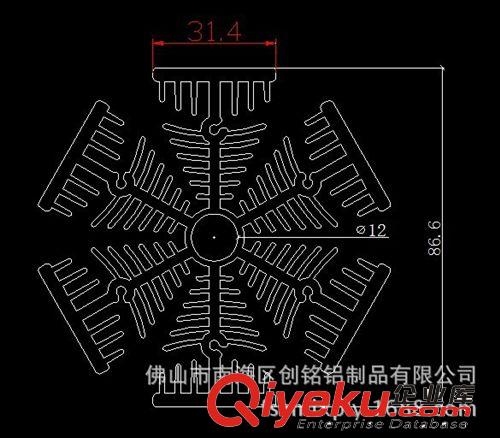 供應(yīng)LED玉米燈燈柱散熱器鋁型材 工業(yè)鋁型材 鋁型材廠家