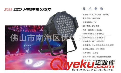 供应S033  LED 54颗铸铝PAR灯