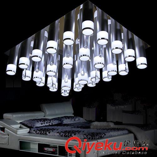燧明新款led水晶吸頂燈6583 客廳水晶燈長方形全led現(xiàn)代燈具批發(fā)原始圖片2