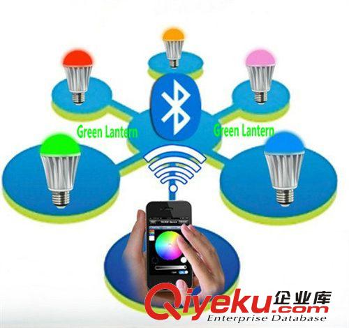 智能手机遥控led蓝牙控制球泡灯 WIFI球泡灯 Zigbee 球泡灯RGBW