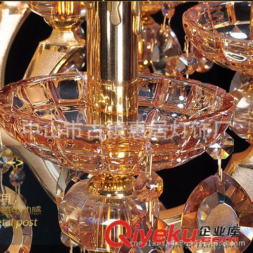 批發(fā)商吊燈 鋅合金水晶燈 香檳金18頭蠟燭水晶吊燈中山古鎮(zhèn)惠居原始圖片3