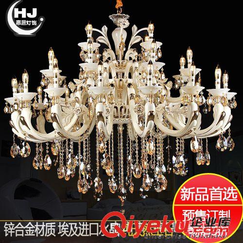新品水晶吊燈 客廳玉石吊燈 別墅會(huì)所玉石吊燈/私人別墅燈具原始圖片3