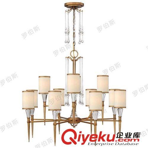 [現貨供應廠家直銷] 創(chuàng)意刻花玻璃客廳吊燈 8頭出口鐵藝吊燈