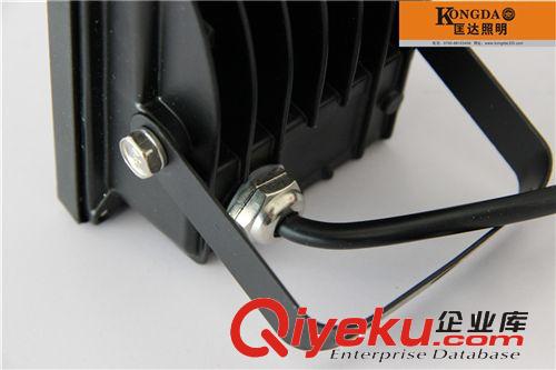 LED泛光燈投光燈 招牌燈臺灣芯片足瓦20W 白光 黑色版一體化匡達