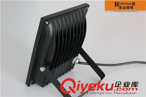 LED泛光燈 投光燈 招牌燈 晶元足瓦20W 暖白光 黑色版一體化匡達
