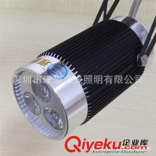 深圳廠家直銷服裝軌道射燈3*1W大功率白光LED服裝店射燈原始圖片2