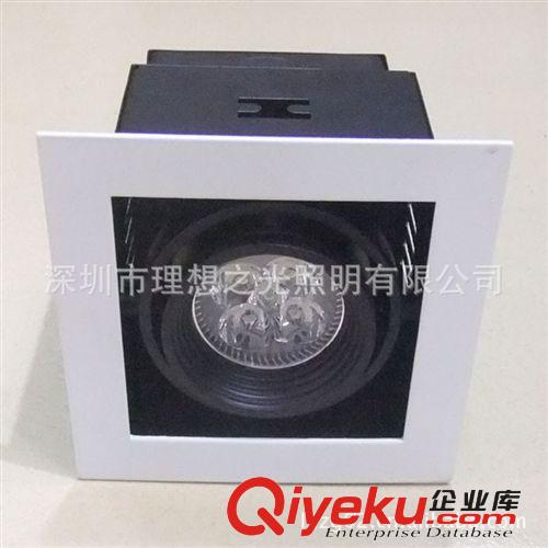 酒店大堂照明 深圳豆膽格柵燈 led豆膽格柵燈 單頭豆膽燈具原始圖片2