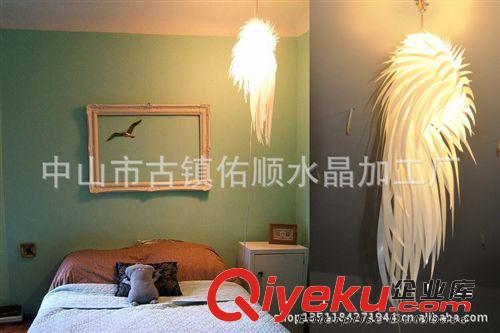 廠家批發 雞毛尾吊燈 時尚創意吊燈水晶工程燈原始圖片3