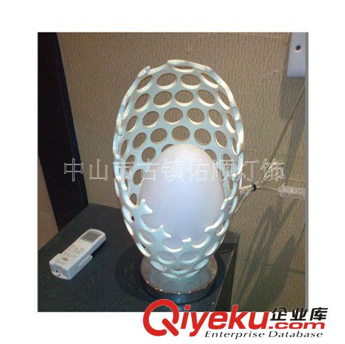 創意臺燈 創意時尚 樹脂恐龍蛋臺燈 客房臺燈包郵