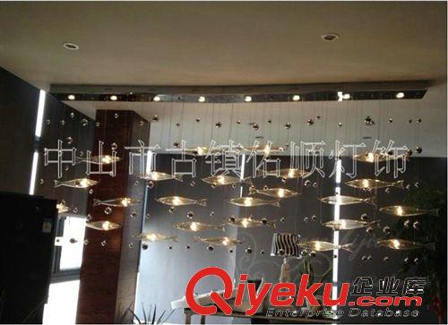 飛魚吊燈 工程燈大廳 酒店工程燈具 定制燈具包郵原始圖片2