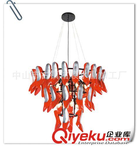廠家批發  紅色高跟鞋吊燈 酒店吊燈 個性吊燈水晶工程燈
